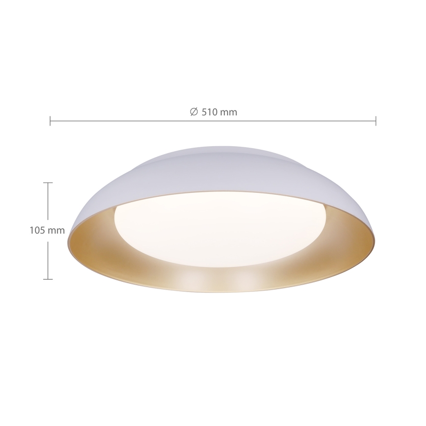 Brilagi - Plafonnier LED dimmable ALVA LED/48W/230V 3000-6500K Ø 51 cm blanc + télécommande