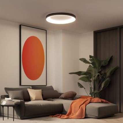 Brilagi - Plafonnier LED dimmable FALCON II LED/108W/230V 3000-6500K Ø 80 cm noir + télécommande