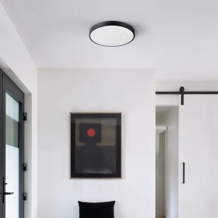 Brilagi - Plafonnier LED dimmable GLASS POOL DOUBLE LED/48W/230V 3000-6000K 40 cm noir + télécommande
