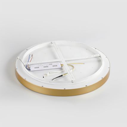 Brilagi - Plafonnier LED dimmable GLASS POOL DOUBLE LED/60W/230V 3000-6000K 50 cm doré + télécommande