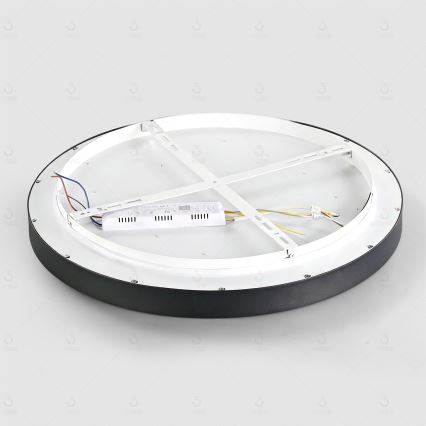 Brilagi - Plafonnier LED dimmable GLASS POOL DOUBLE LED/60W/230V 3000-6000K 50 cm noir + télécommande