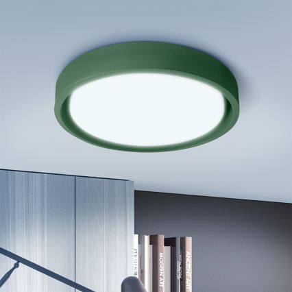 Brilagi - Plafonnier LED dimmable MATTEO LED/48W/230V 3000-6500K Ø 41 cm vert + télécommande