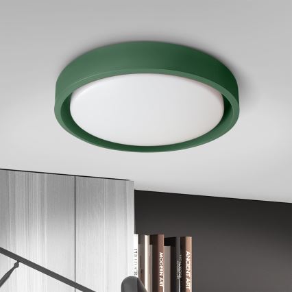 Brilagi - Plafonnier LED dimmable MATTEO LED/48W/230V 3000-6500K Ø 41 cm vert + télécommande