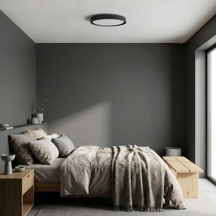 Brilagi - Plafonnier LED dimmable MATTEO LED/48W/230V 3000-6500K Ø 41 cm noir + télécommande