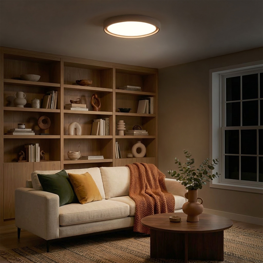 Brilagi - Plafonnier LED dimmable MATTEO LED/60W/230V 3000-6500K Ø 51,5 cm taupe + télécommande