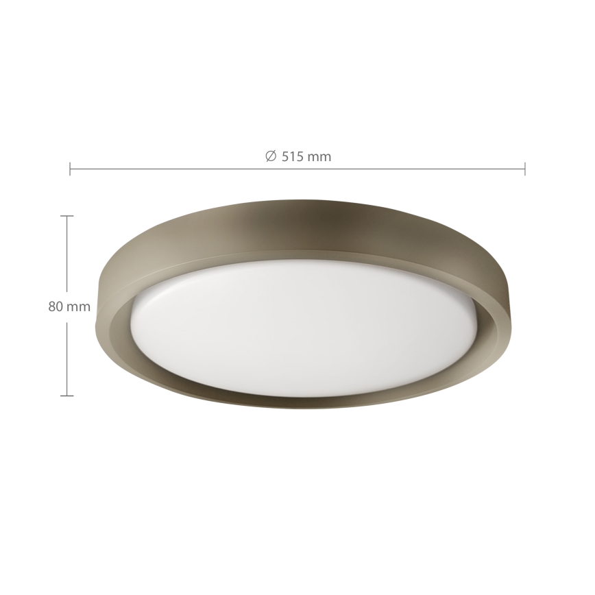 Brilagi - Plafonnier LED dimmable MATTEO LED/60W/230V 3000-6500K Ø 51,5 cm taupe + télécommande