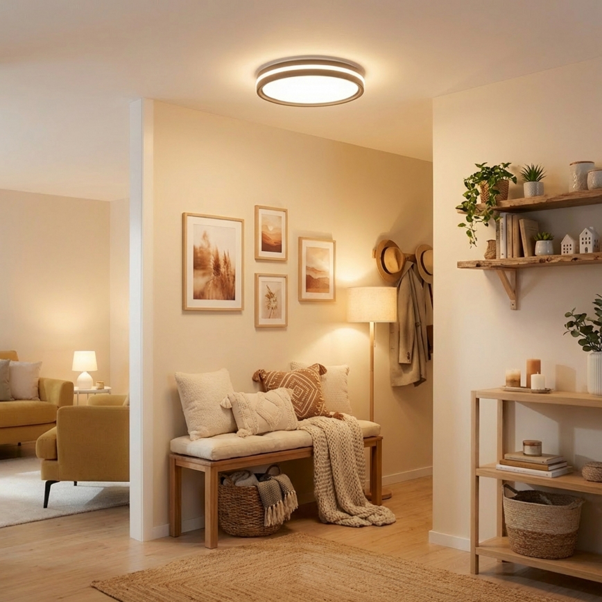 Brilagi - Plafonnier LED dimmable NAOMI LED/48W/230V 3000-6500K Ø 39 cm noir + télécommande