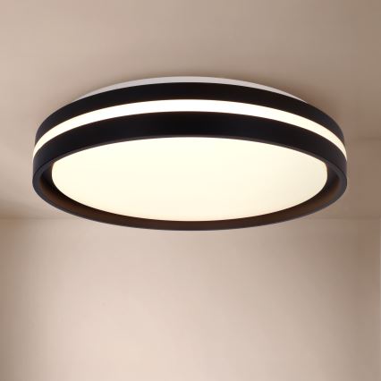 Brilagi - Plafonnier LED dimmable NAOMI LED/48W/230V 3000-6500K Ø 39 cm noir + télécommande