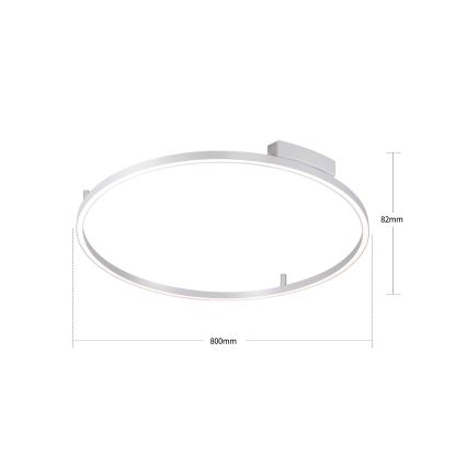 Brilagi - Plafonnier LED dimmable PORTOFINO LED/60W/230V 3000-6000K Ø 80 cm argenté + télécommande