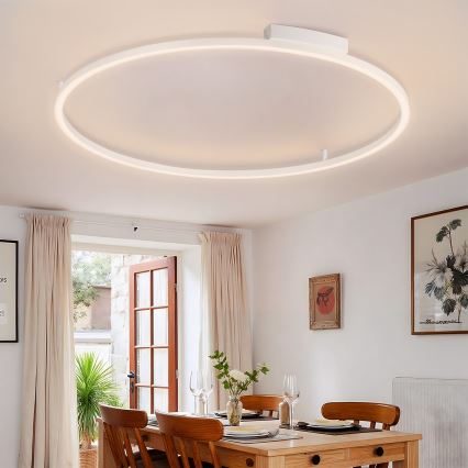 Brilagi - Plafonnier LED dimmable PORTOFINO LED/85W/230V 3000-6000K Ø 120 cm blanc + télécommande
