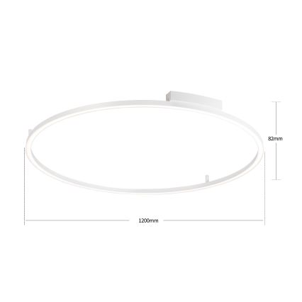 Brilagi - Plafonnier LED dimmable PORTOFINO LED/85W/230V 3000-6000K Ø 120 cm blanc + télécommande