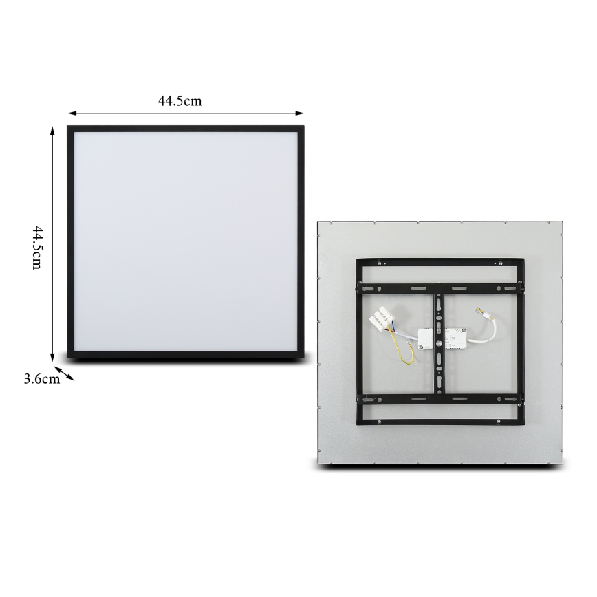 Brilagi - Plafonnier LED dimmable SLIMFRAME LED/36W/230V 45x45 cm 3000-6000K noir + télécommande