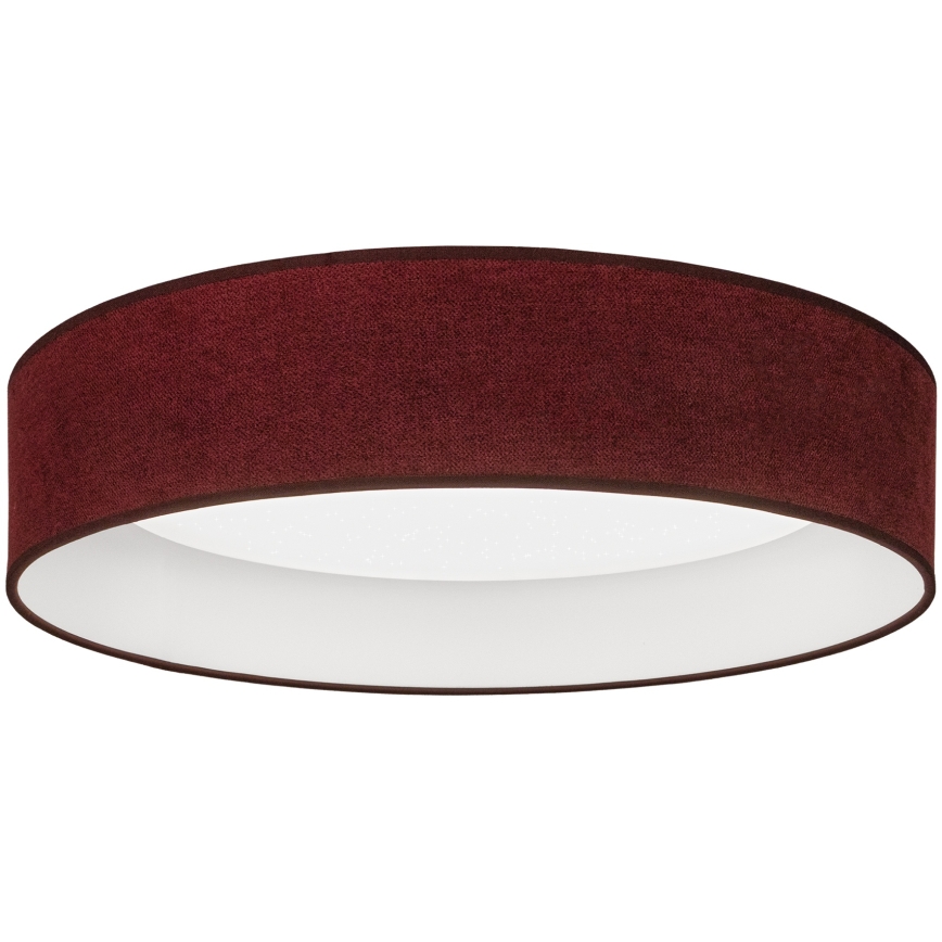 Brilagi - Plafonnier LED dimmable VELVET SMARTIX STARS, LED/24 W/230 V, 3000–6000 K, Ø 45 cm, bordeaux, Wi‑Fi Tuya Beacon + télécommande