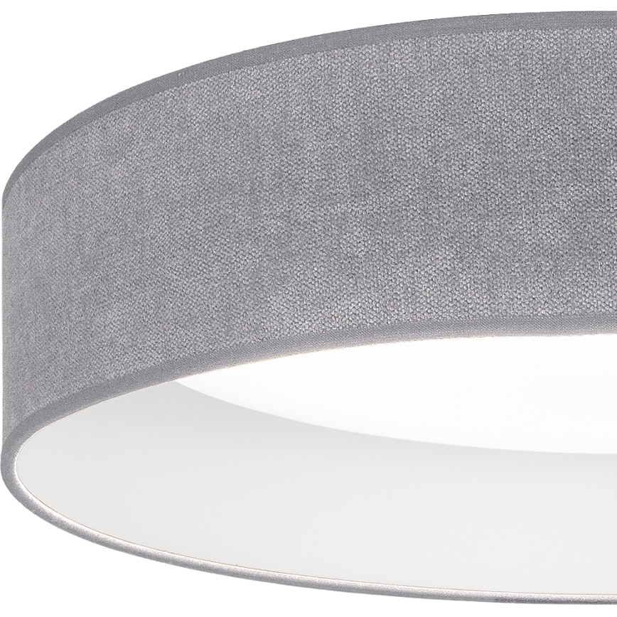 Brilagi - Plafonnier LED dimmable VELVET SMARTIX LED/24W/230V 3000-6000K Ø 45 cm gris Wi-Fi Tuya Beacon + télécommande