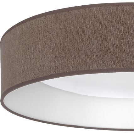Brilagi - Plafonnier LED dimmable VELVET SMARTIX LED/36W/230V 3000-6000K Ø 55 cm marron Wi-Fi Tuya Beacon + télécommande