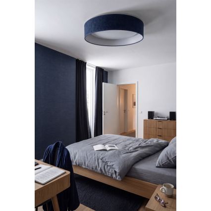 BRILAGI - Plafonnier LED dimmable VELVET SMART VARI LED/36W/230V 3000-6500K Ø 55 cm bleu + télécommande