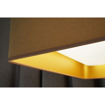 Brilagi - Plafonnier LED à intensité variable VELVET SQUARE LED/24W/230V 43x43 cm 3000/4000/6500K + télécommande beige
