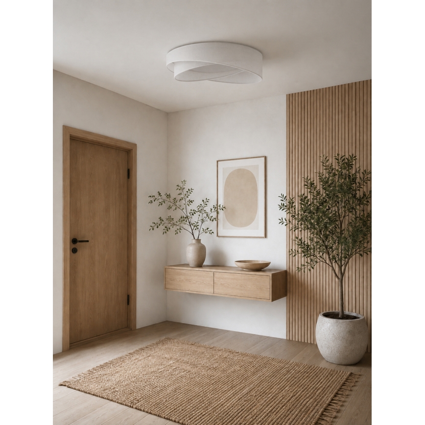 BRILAGI - Plafonnier LED dimmable VELVET TWIST LED/36W/230V 3000-6000K Ø 65 cm Wi-Fi Tuya Beacon blanc + télécommande