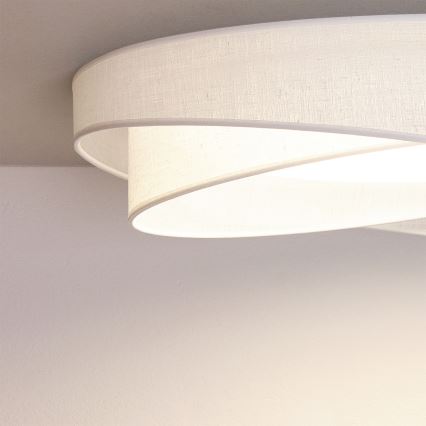 BRILAGI - Plafonnier LED dimmable VELVET TWIST LED/36W/230V 3000-6000K Ø 65 cm Wi-Fi Tuya Beacon blanc + télécommande