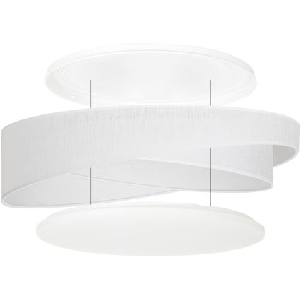 BRILAGI - Plafonnier LED dimmable VELVET TWIST LED/36W/230V 3000-6000K Ø 65 cm Wi-Fi Tuya Beacon blanc + télécommande