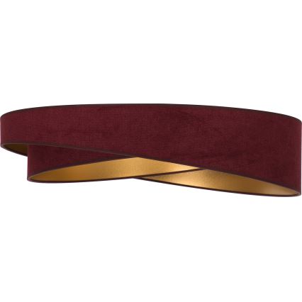BRILAGI - Plafonnier LED dimmable VELVET TWIST LED/36W/230V 3000-6000K Ø 65 cm Wi-Fi Tuya Beacon bordeaux/doré + télécommande