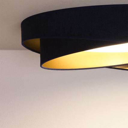 BRILAGI - Plafonnier LED dimmable VELVET TWIST LED/36W/230V 3000-6000K Ø 65 cm Wi-Fi Tuya Beacon bleu/doré + télécommande