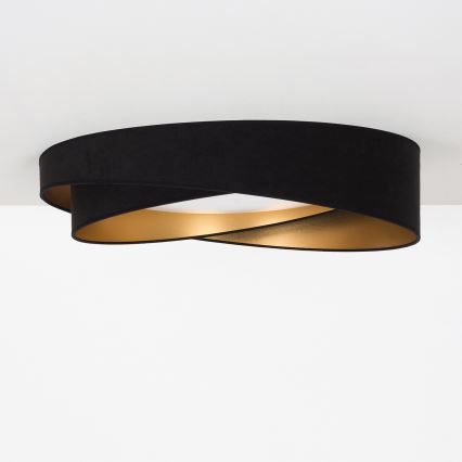 BRILAGI - Plafonnier LED dimmable VELVET TWIST LED/36W/230V 3000-6000K Ø 65 cm Wi-Fi Tuya Beacon noir/or + télécommande