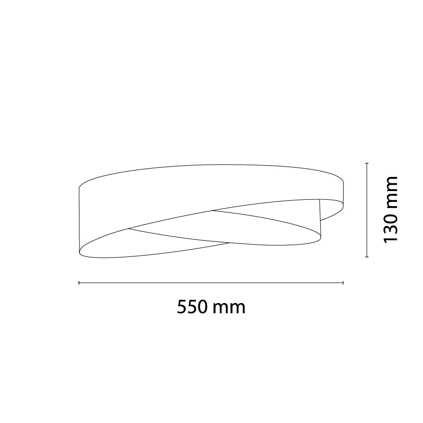 BRILAGI - Plafonnier LED dimmable VELVET TWIST LED/36W/230V 3000-6000K Ø 65 cm Wi-Fi Tuya Beacon noir/or + télécommande