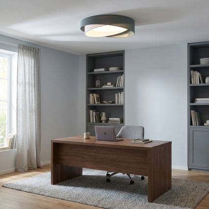 BRILAGI - Plafonnier LED dimmable VELVET TWIST LED/36W/230V 3000-6000K Ø 65 cm Wi-Fi Tuya Beacon vert/blanc + télécommande