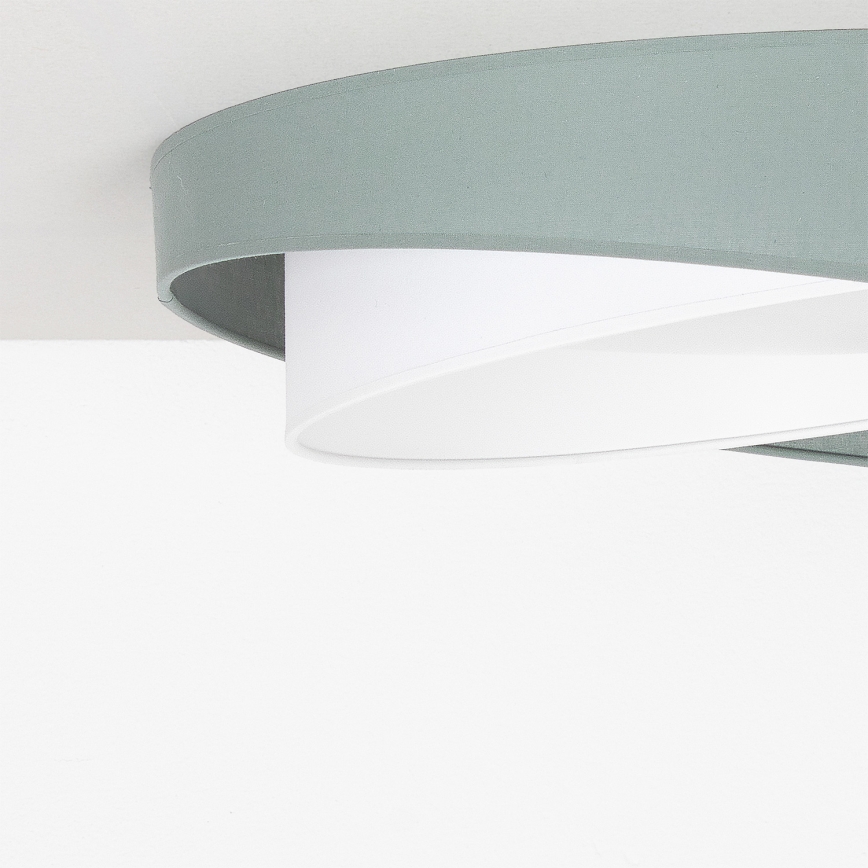 BRILAGI - Plafonnier LED dimmable VELVET TWIST LED/36W/230V 3000-6000K Ø 65 cm Wi-Fi Tuya Beacon vert/blanc + télécommande