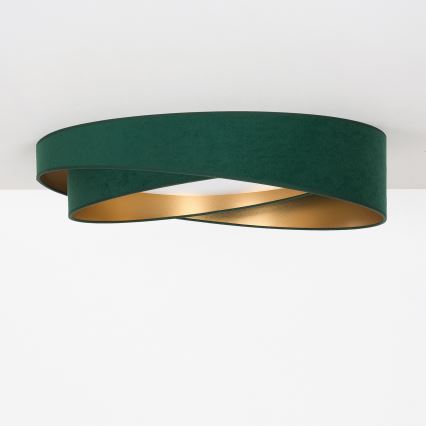 BRILAGI - Plafonnier LED dimmable VELVET TWIST LED/36W/230V 3000-6000K Ø 65 cm Wi-Fi Tuya Beacon vert/or + télécommande