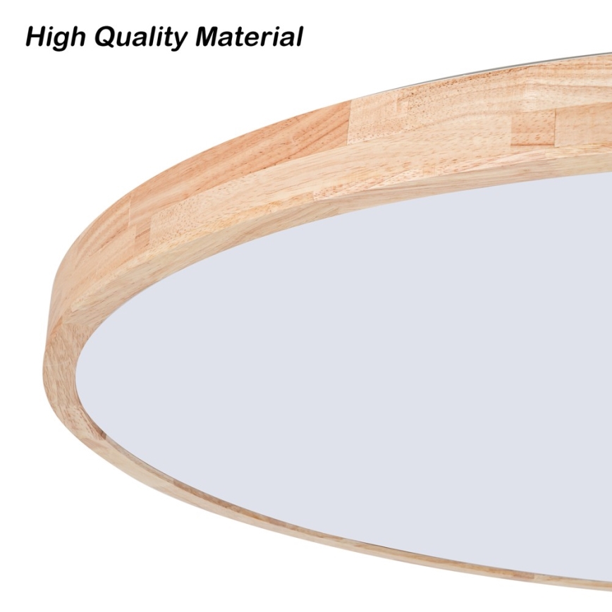 Brilagi - Plafonnier LED dimmable WOODLINE LED/100W/230V 3000-6000K chêne Ø 80 cm + télécommande