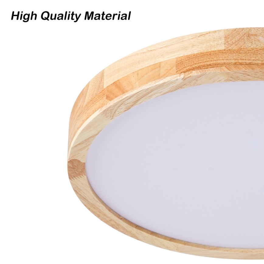 Brilagi - Plafonnier LED dimmable WOODLINE LED/48W/230V 3000-6000K chêne Ø 40 cm + télécommande