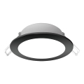 Brilagi - Luminaire LED encastré pour salle de bains, 9W, 230V, 4000K, noir, IP65