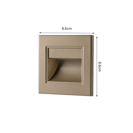 Brilagi - Luminaire LED pour escalier STEP LIGHT LED/1,5W/230V IP44 doré