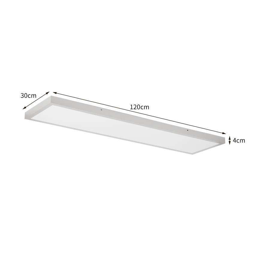 Brilagi - Plafonnier LED pour salle de bains FRAME LED/50W/230V 3000/4000/6000K 120x30 cm IP44 argenté