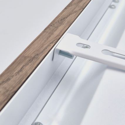Brilagi - Plafonnier LED pour salle de bains WOODY FRAME LED/40W/230V 120x30 cm IP44, finition chêne et noyer