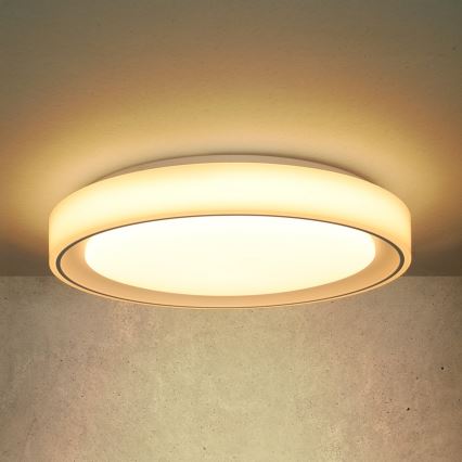 Brilagi - Plafonnier à intensité variable RGB FLOCO LED/30W/230V 3000-6500K Wi-Fi Tuya + LED/6W + télécommande