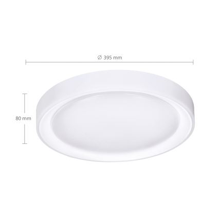 Brilagi - Plafonnier à intensité variable RGB FLOCO LED/30W/230V 3000-6500K Wi-Fi Tuya + LED/6W + télécommande
