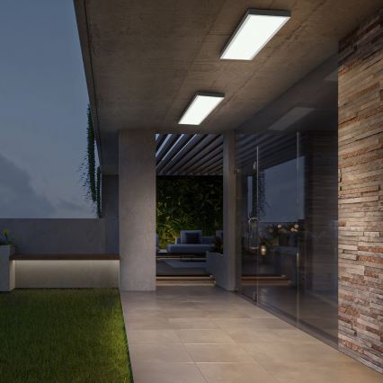 Brilagi - Plafonnier salle de bain à intensité variable FRAME SMART LED/50W/230V 30x120 cm 3000-6000K IP44 blanc + télécommande