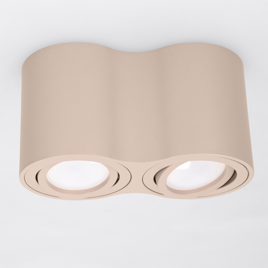 BRILAGI - Luminaire spot MIA DOUBLE 2xGU10/30W/230V beige