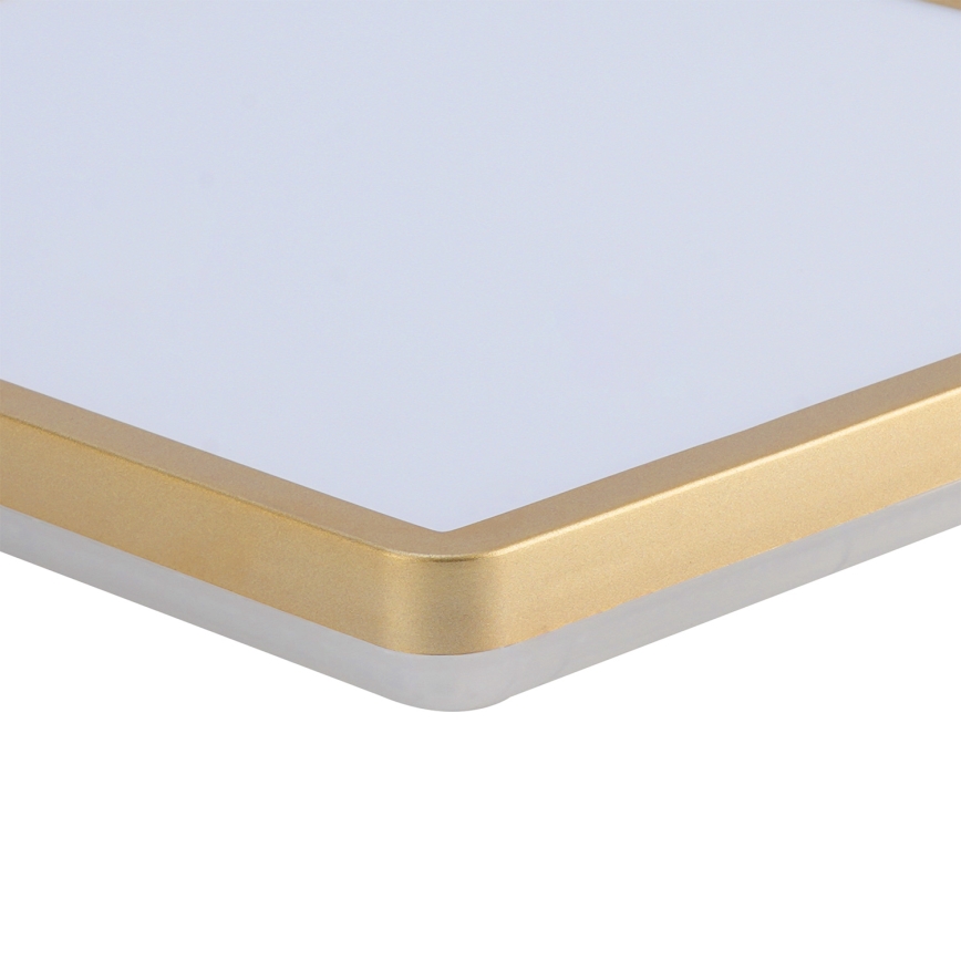 Brilagi - Plafonnier LED pour salle de bains ULTRA SLIM LED/18W/230V 30x30 cm doré IP54