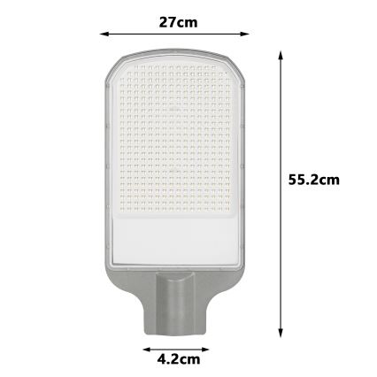 Brilagi - Luminaire urbain LED URBANLIGHT LED/200W/230V gris IP65