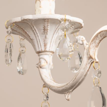 BRILAGI - Lustre à chaîne CLASSIC 3xE14/10W/230V crème/patine