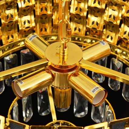 Brilagi - Lustre à chaîne CRISTAL 5xE14/40W/230V Ø 38 cm