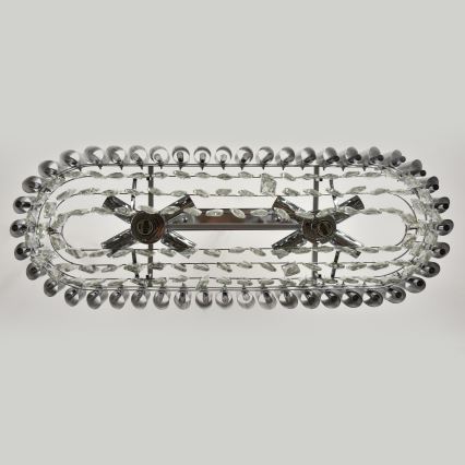 Brilagi - Lustre à chaîne ECLIPSE 10xE14/10W/230V 78x28 cm argenté