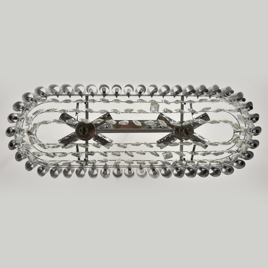 Brilagi - Lustre à chaîne ECLIPSE 10xE14/10W/230V 78x28 cm argenté