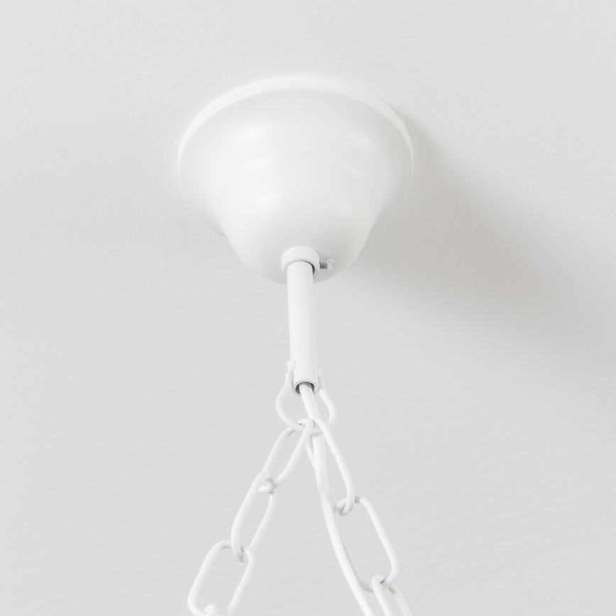 Brilagi - Lustre à chaîne QUEEN 4xE14/40W/230V hêtre/crème