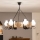 Brilagi - Lustre à chaîne QUEEN 6xE14/40W/230V chêne