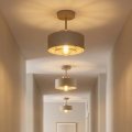 Brilagi - Lustre affleurant SPRING 1xE27/60W/230V beige/doré